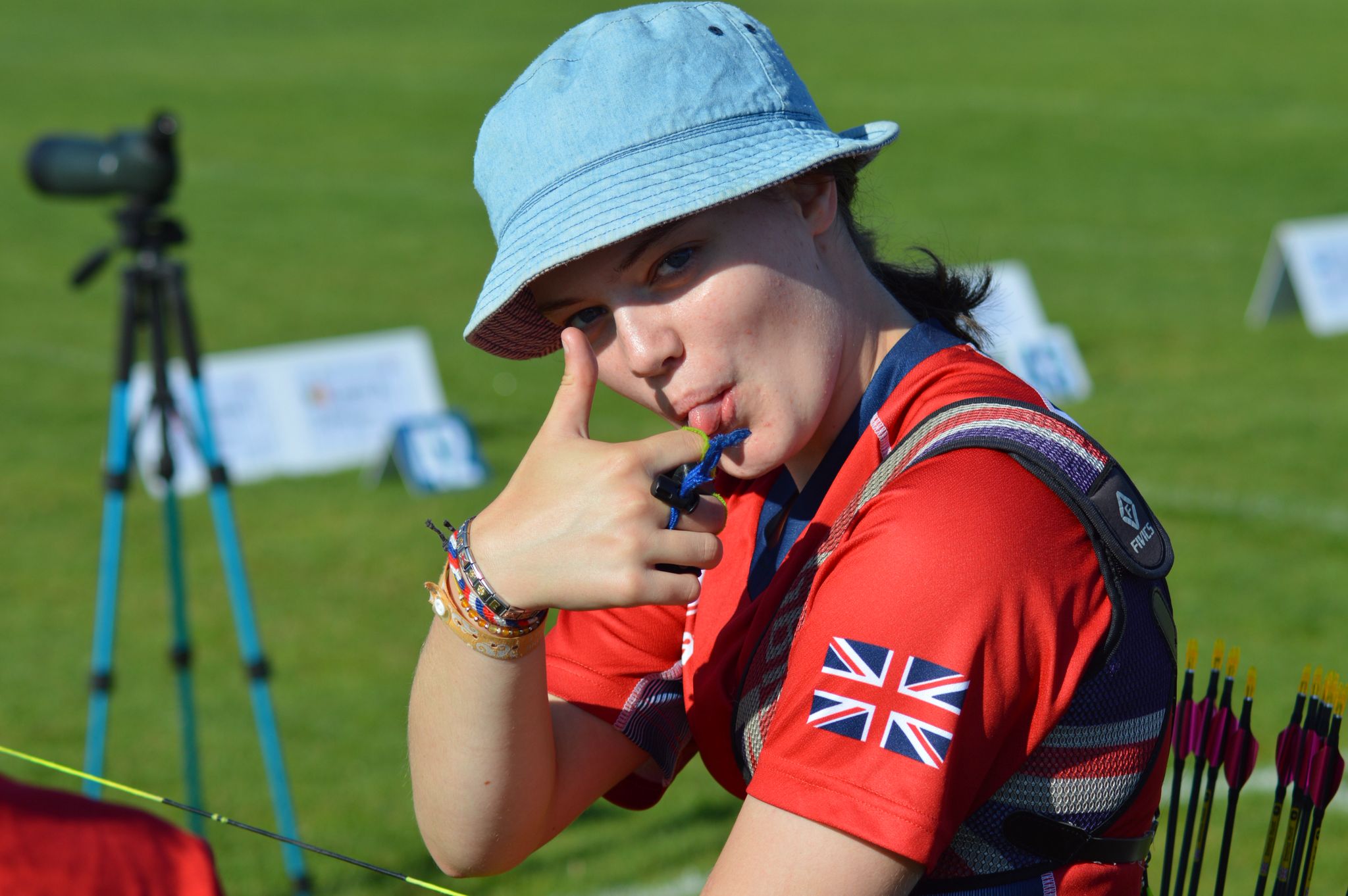 Archery coaching session visual feedback update